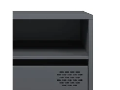 Móvel de TV 202x39x43,5 cm aço laminado a frio antracite