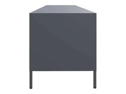 Móvel de TV 202x39x43,5 cm aço laminado a frio antracite