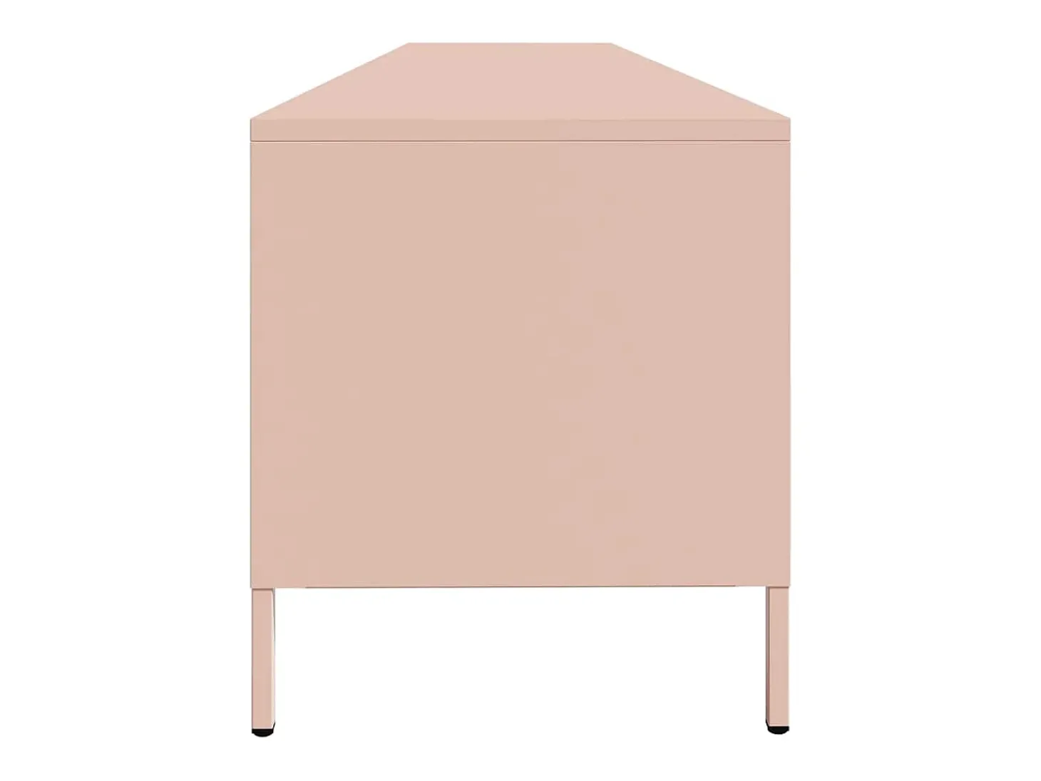 Móvel de TV 202x39x43,5 cm aço laminado a frio rosa