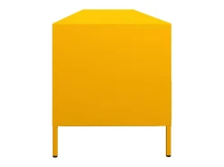 Móvel de TV 202x39x43,5 cm aço laminado a frio amarelo mostarda