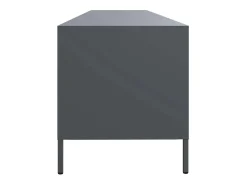 Móvel de TV 202x39x43,5 cm aço laminado a frio antracite