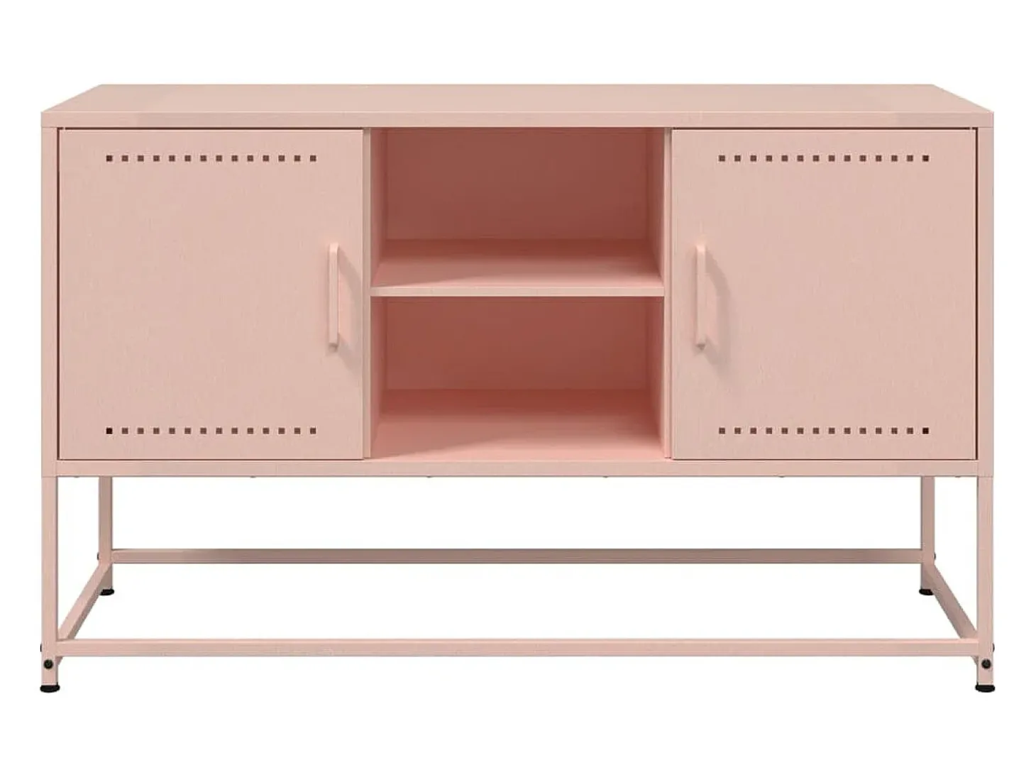 Móvel de TV 100,5x39x60,5 cm aço rosa