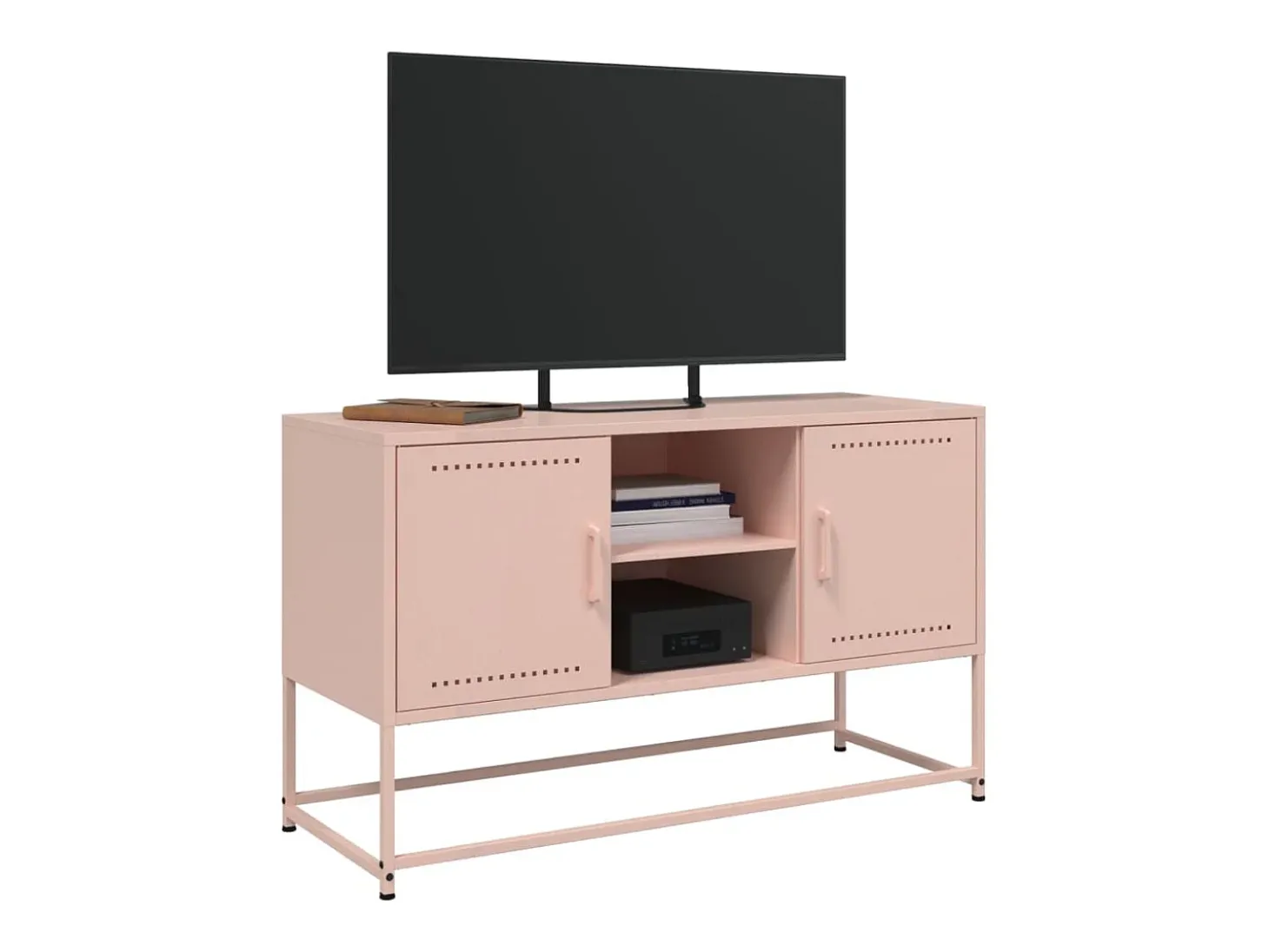 Móvel de TV 100,5x39x60,5 cm aço rosa