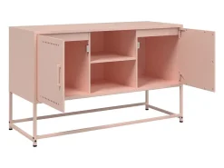 Móvel de TV 100,5x39x60,5 cm aço rosa