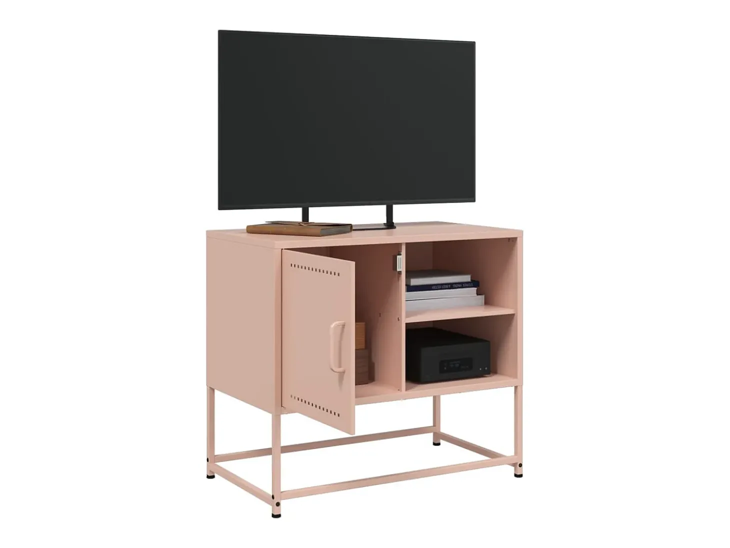 Móvel de TV 68x39x60,5 cm aço rosa PT988916