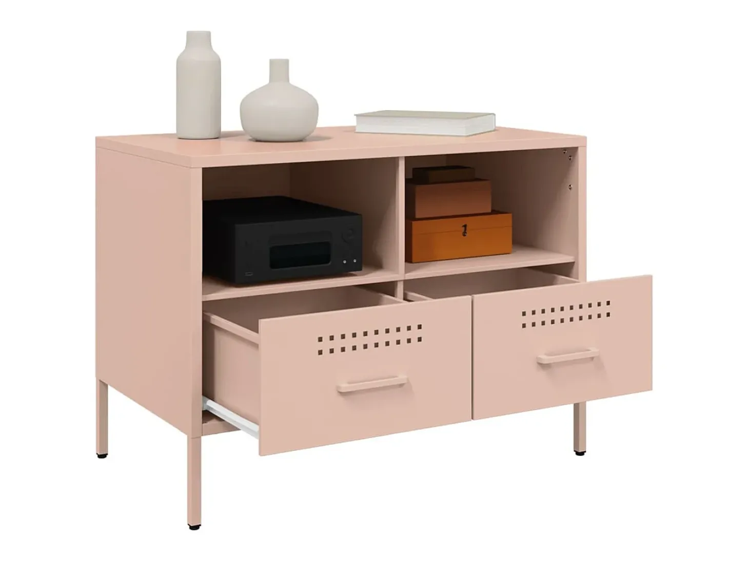Móvel de TV 68x39x50,5 cm aço rosa PT497327