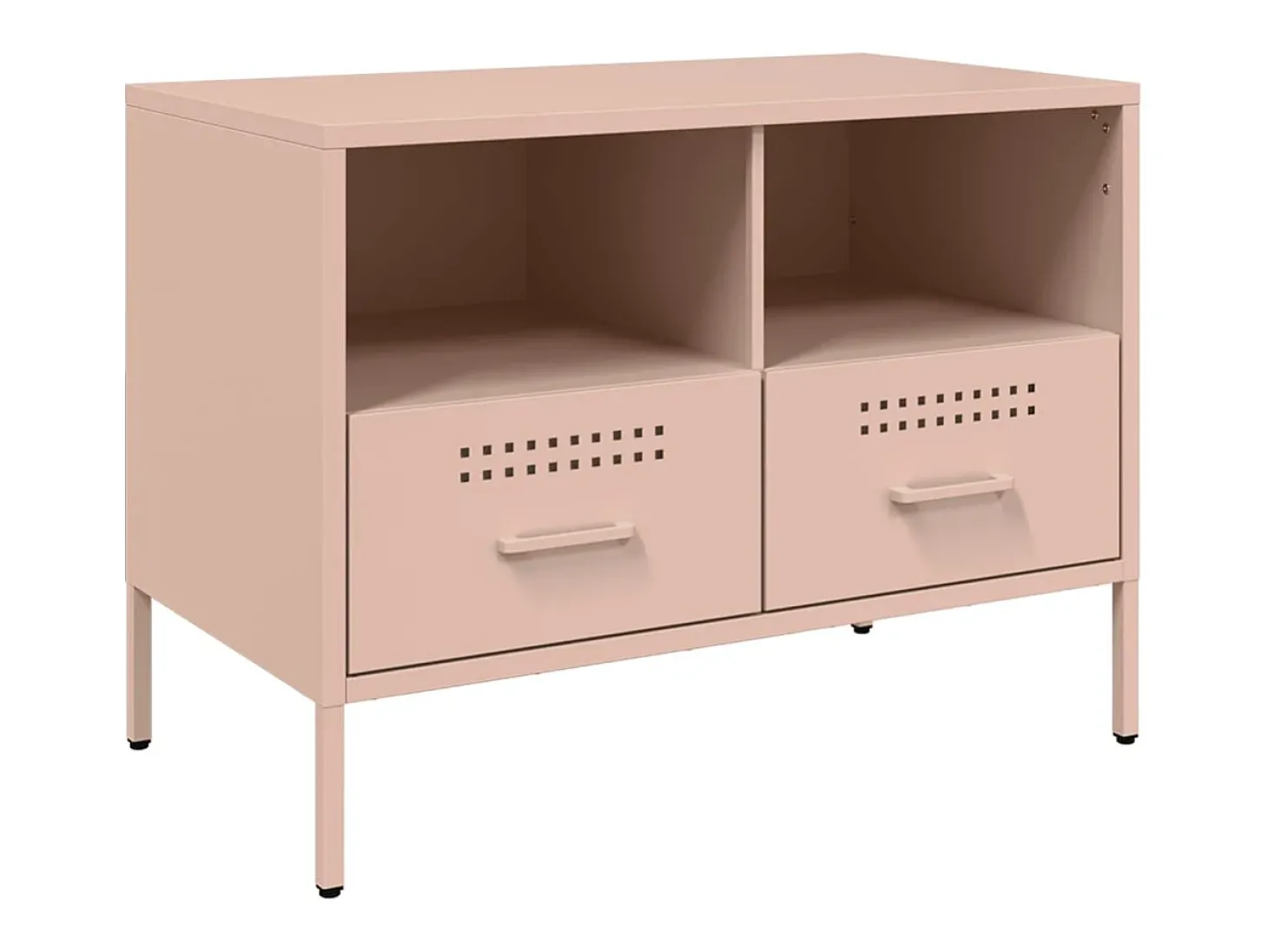 Móvel de TV 68x39x50,5 cm aço rosa PT497327