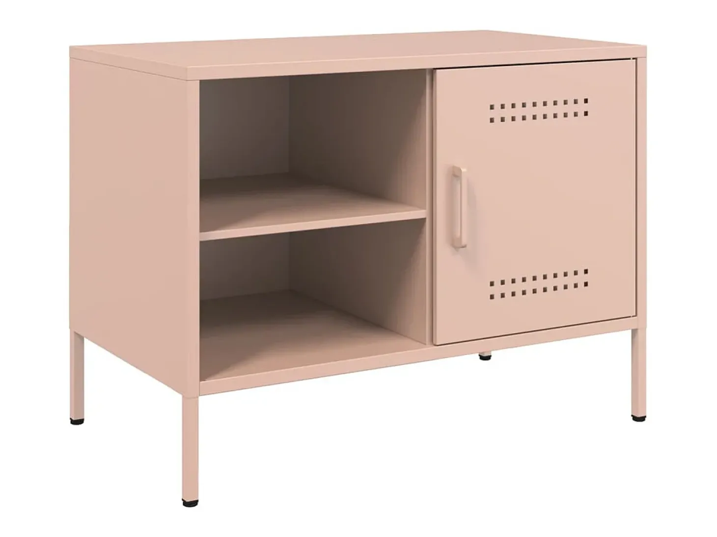 Móvel de TV 68x39x50,5 cm aço rosa PT989364