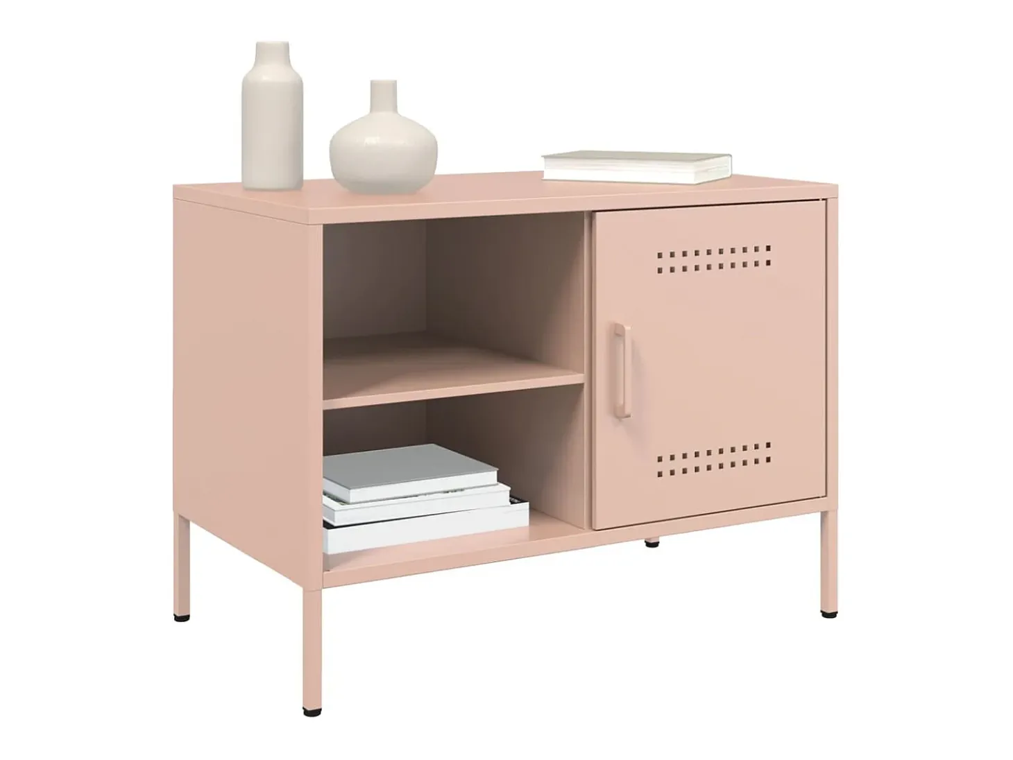 Móvel de TV 68x39x50,5 cm aço rosa PT989364