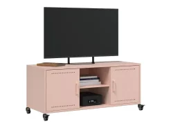 Móvel de TV 100,5x39x43,5 cm aço rosa PT558981