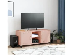 Móvel de TV 100,5x39x43,5 cm aço rosa PT558981