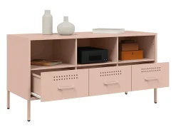 Móvel de TV 100,5x39x50,5 cm aço rosa PT361345