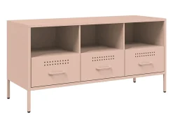 Móvel de TV 100,5x39x50,5 cm aço rosa PT361345