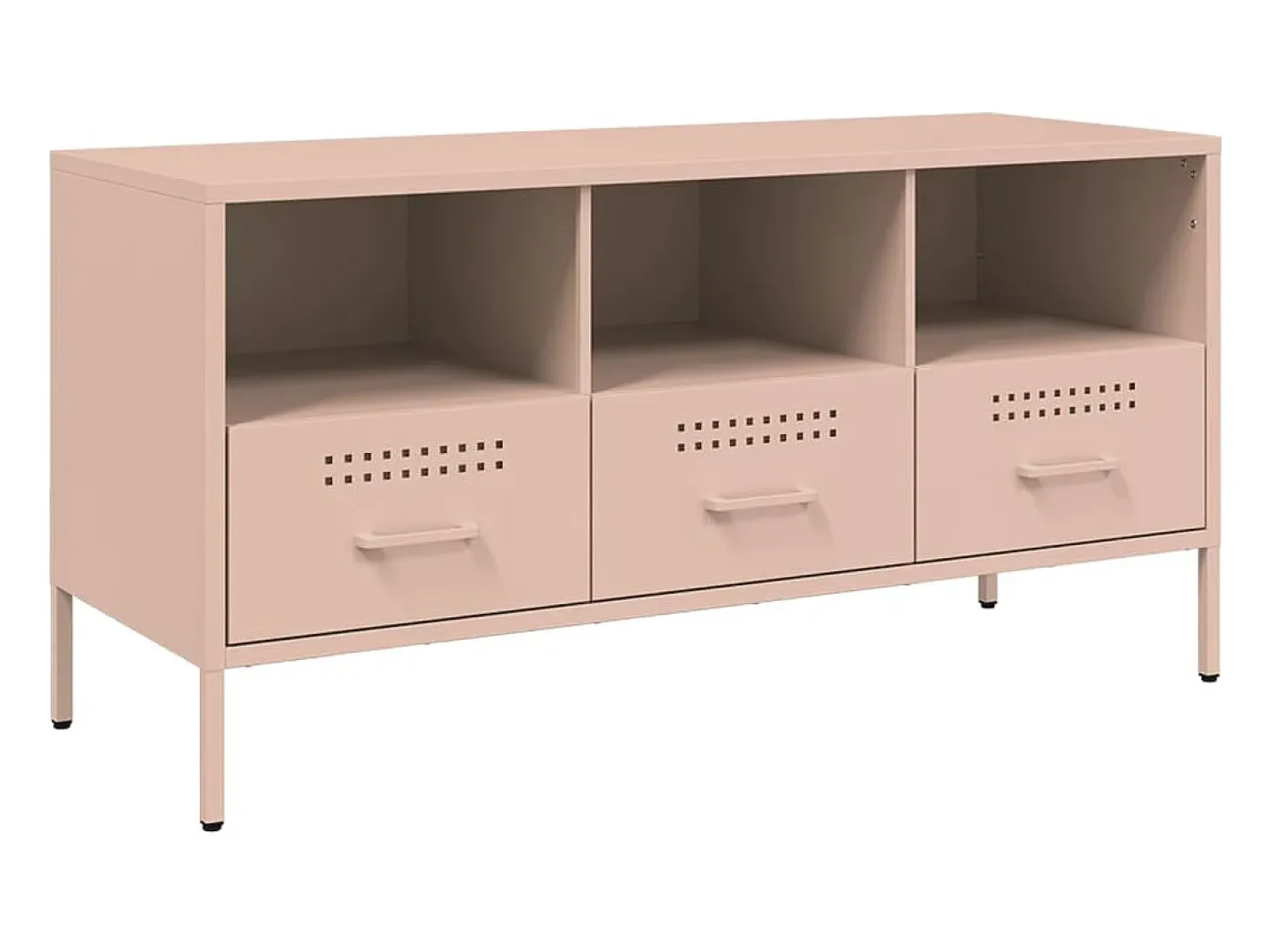 Móvel de TV 100,5x39x50,5 cm aço rosa PT361345