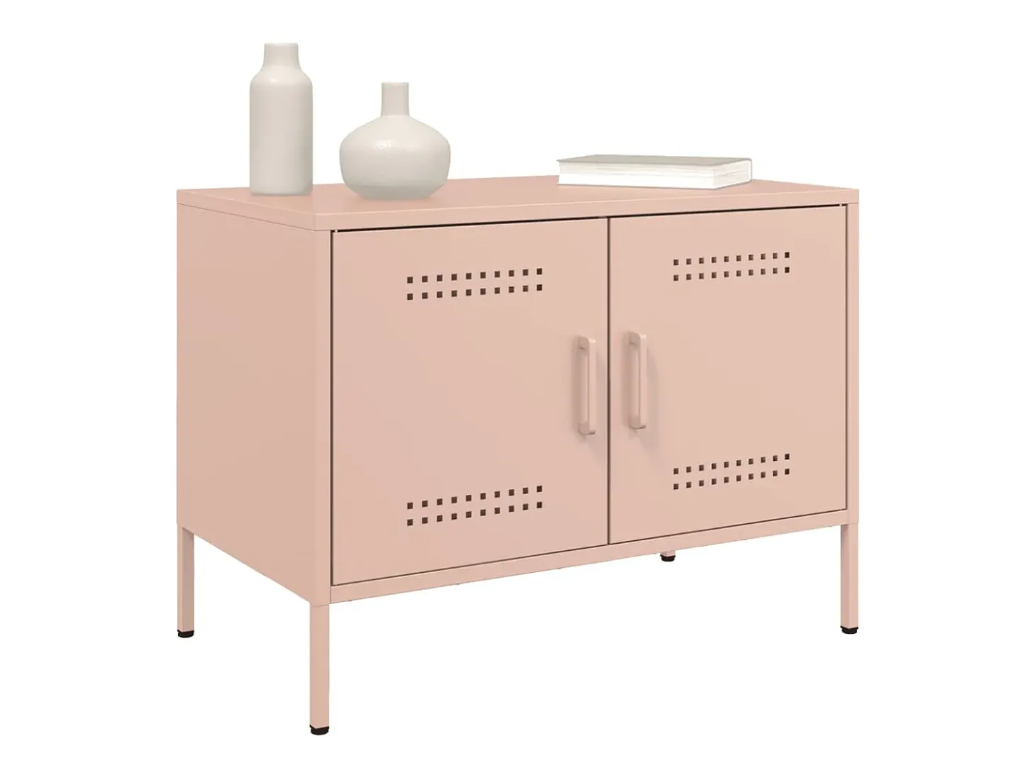 Móvel de TV 68x39x50,5 cm aço rosa PT977082