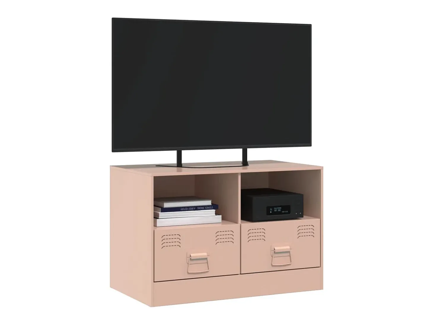 Móvel de TV 67x39x44 cm aço rosa PT946671