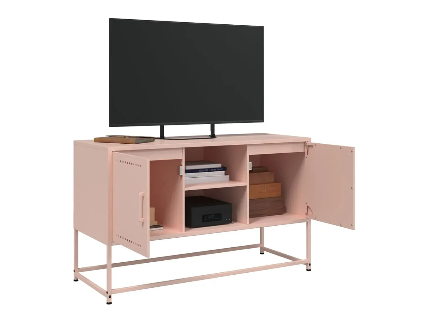 Móvel de TV 100,5x39x60,5 cm aço rosa PT991010