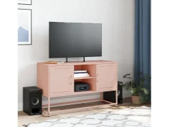 Móvel de TV 100,5x39x60,5 cm aço rosa PT991010