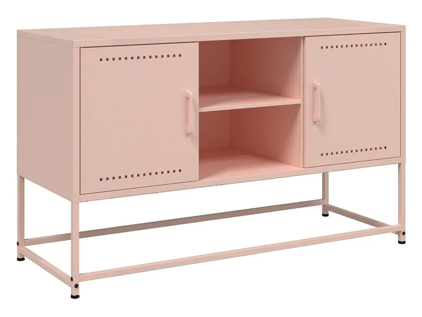 Móvel de TV 100,5x39x60,5 cm aço rosa PT991010