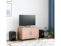 Móvel de TV 68x39x43,5 cm aço rosa PT351830