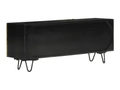 Móvel de TV 110x30x45 cm madeira de mangueira maciça PT227604