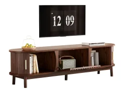 Móvel de TV 165x39,5x46cm - para televisores de até 65" - castanho
