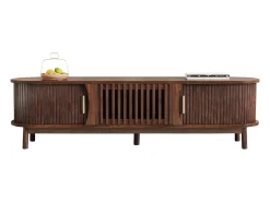 Móvel de TV 165x39,5x46cm - para televisores de até 65" - castanho