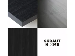Móvel de TV, 200x35x57cm, Para televisores até 80", Design industrial, Branco e preto