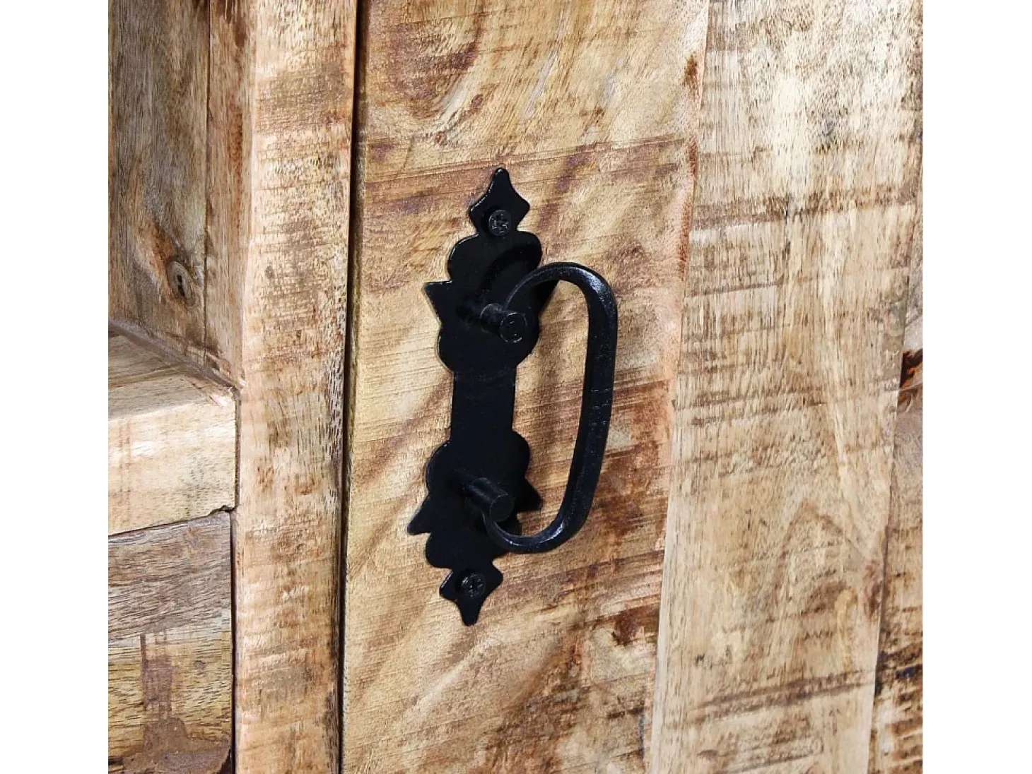 Móvel de TV/aparador de design prático em madeira de mangueira natural 120 cm 2502131