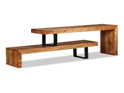 Móvel de TV/aparador de design prático feito de madeira maciça de acácia 2502036