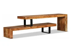 Móvel de TV/aparador de design prático feito de madeira maciça de acácia 2502036