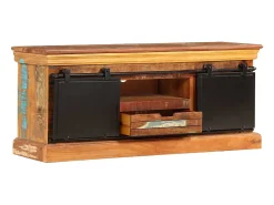 Móvel de TV/aparador de design prático 110 cm madeira maciça reciclada 2502287