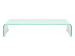 Móvel de TV/aparador de design prático para monitor de 60 cm vidro branco 2502253