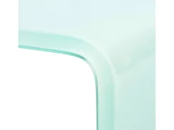 Móvel de TV/aparador de design prático para monitor de 60 cm vidro branco 2502253
