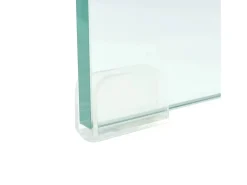 Móvel de TV/aparador de design prático para monitor de 100 cm vidro transparente 2502040