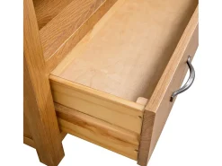 Móvel de TV/aparador prático e de design 90 cm madeira maciça de carvalho 2502089