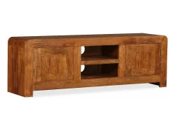 Móvel de TV/aparador prático e de design em madeira maciça com acabamento em sheesham 120 cm 2502164