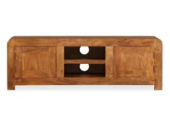 Móvel de TV/aparador prático e de design em madeira maciça com acabamento em sheesham 120 cm 2502164