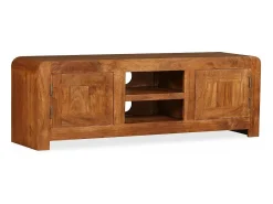 Móvel de TV/aparador prático e de design em madeira maciça com acabamento em sheesham 120 cm 2502164