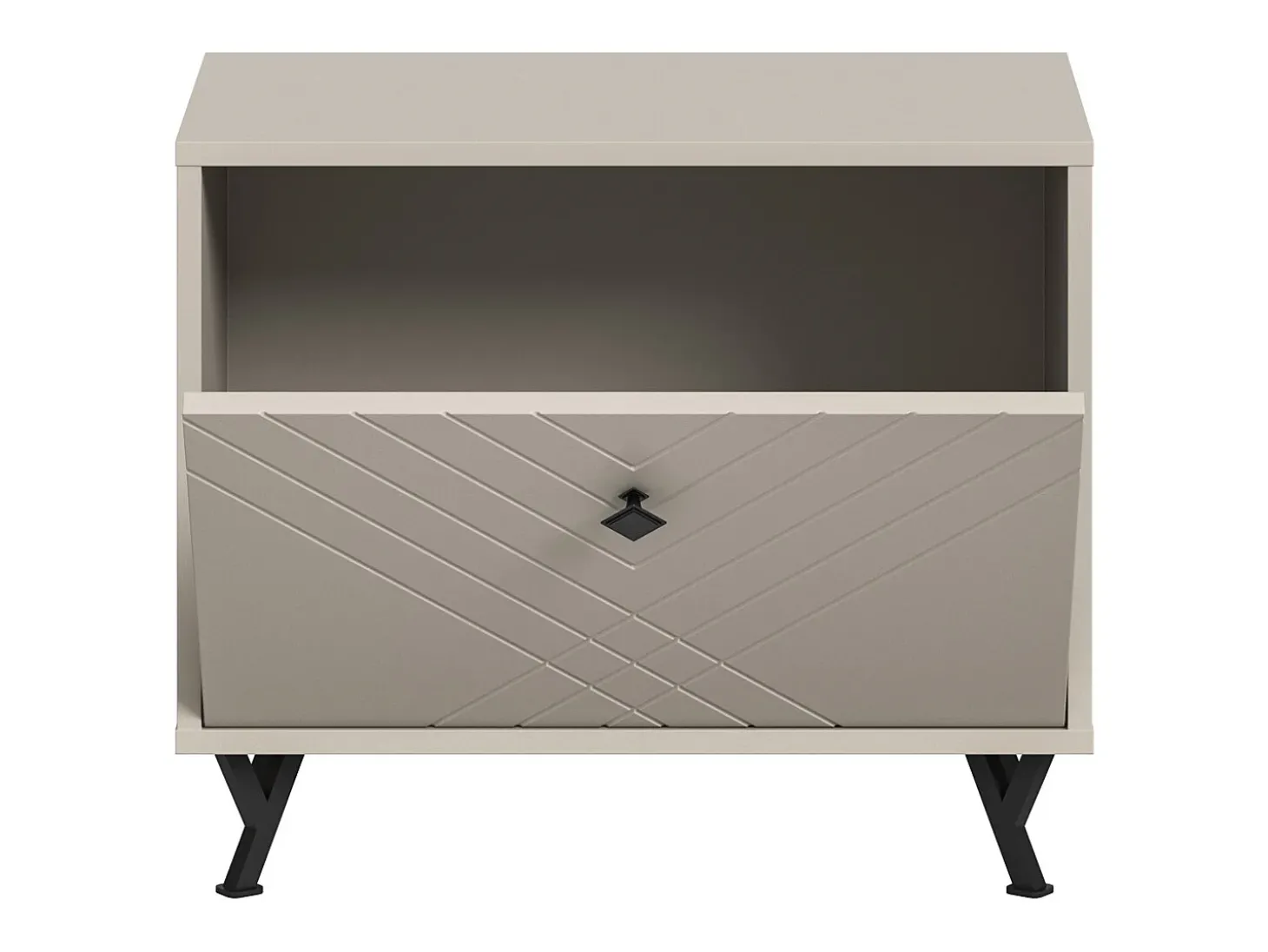 Móvel para sapatos LUNA Bege Mate 60x50x35 cm - Compacto e elegante