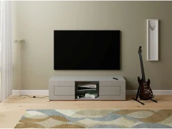 Móvel para TV 2 portas com vão aberto 150x40x40 cm Elios caxemira