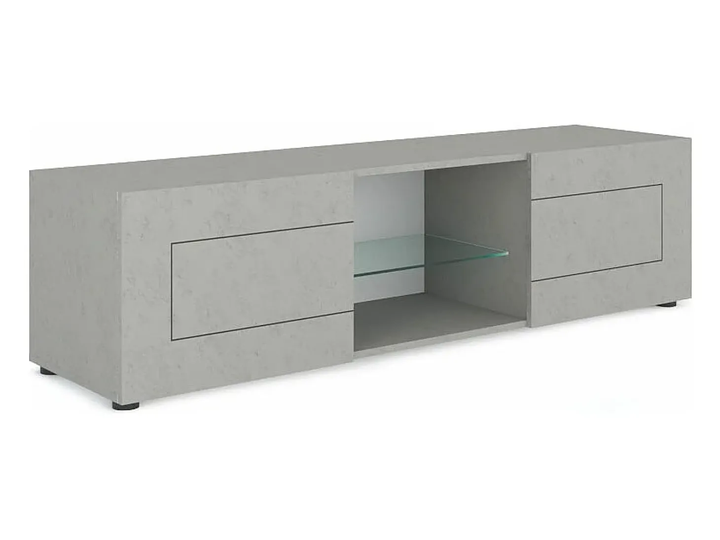 Móvel para TV 2 portas com vão aberto 150x40x40 cm Elios caxemira