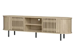 Móvel para TV 160 x 40 x 47 cm com 2 portas - Cor madeira natural