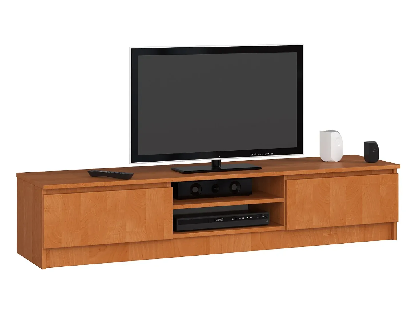 Móvel para TV Amieiro 160 cm com 2 Portas e 2 Prateleiras - Design Moderno e Elegante