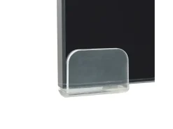 Móvel para TV aparador design prático suporte para monitor 110 cm vidro preto 2502224