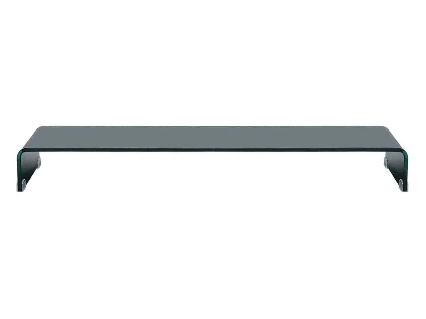 Móvel para TV aparador design prático suporte para monitor 110 cm vidro preto 2502224
