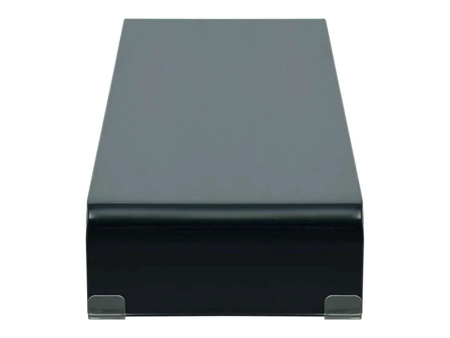Móvel para TV aparador design prático suporte para monitor 110 cm vidro preto 2502224