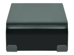 Móvel para TV aparador design prático suporte para monitor de 40cm vidro preto 2502228