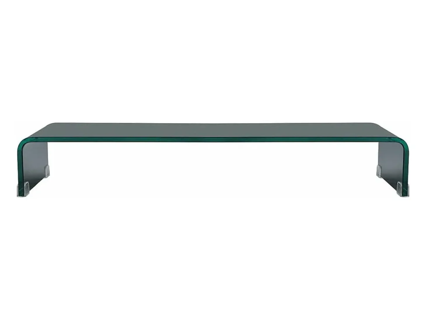 Móvel para TV aparador design prático suporte para monitor 90 cm vidro preto 2502232