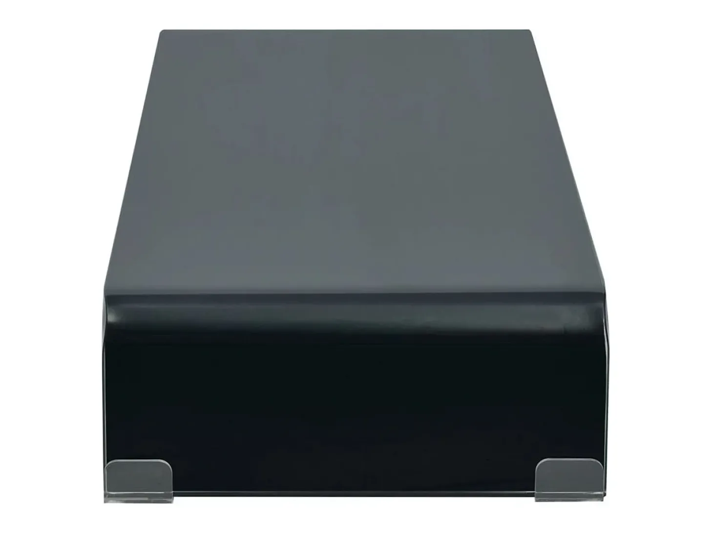 Móvel para TV aparador design prático suporte para monitor 90 cm vidro preto 2502232